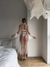 Luna Lace Premium Sabahlık Set Gelin Tül Sabahlık