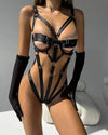 Modern Noir Strappy Bodysuit