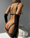 Modern Noir Strappy Bodysuit