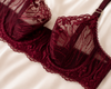 Velvet Plum Bra Set