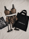 Fleur Noir Jartiyer Takım Üçlü Set