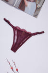 Velvet Plum Bra Set